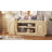 63'' Modern 2-Door TV Stand with Arched Cabinet Doors, Handleless Touch-Latch Media Console with Open Shelving and Storage, Engineered Wood Entertainment Center-2058286496