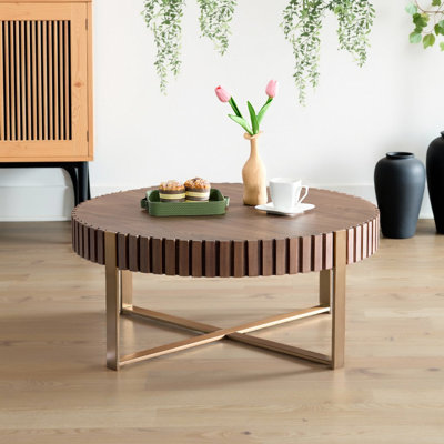 Table basse ronde de 31,5 po Handcraft