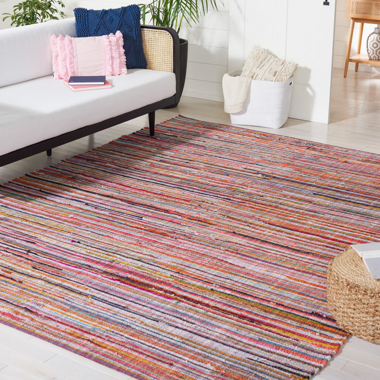 Fales Office Chair Collection Fabric/Metal Striped Rug