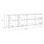 Console for TVs up to 88"