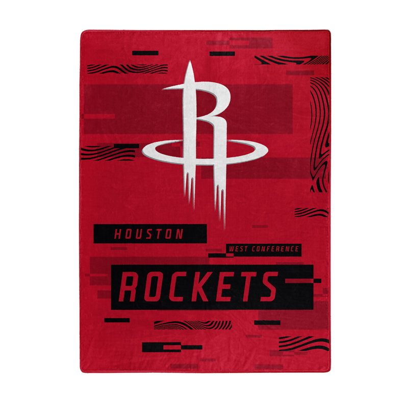 Throw Blanket, Black/Red, Houston Rockets