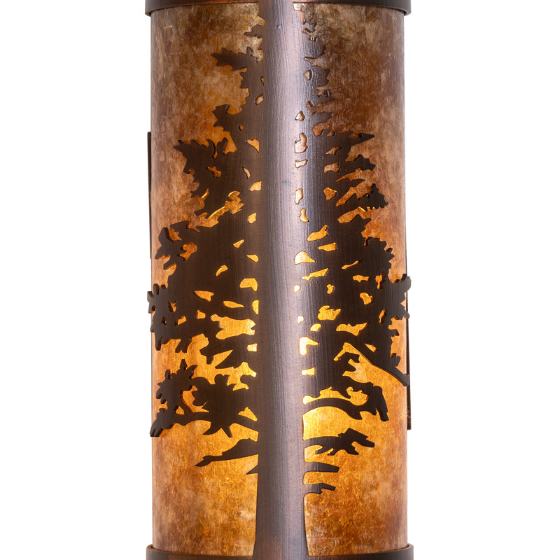 1 - Light Flush Mounted Sconce, Clear/Amber