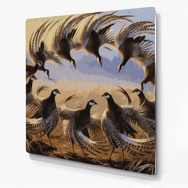 Oiseau gris, art mural gris, H 12 po x l 12 po