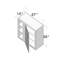Armoire murale de coin standard de cuisine prête à assembler l 27 po x P 12 po x H 30 po CASAINC-130466556