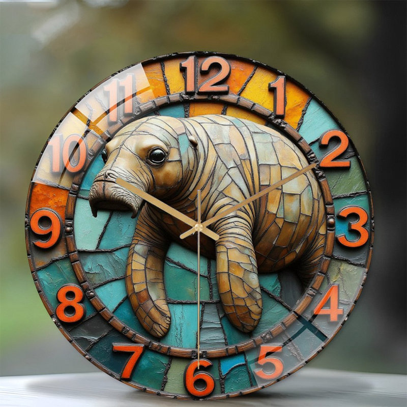 Horloge murale en verre 12 po Creative
