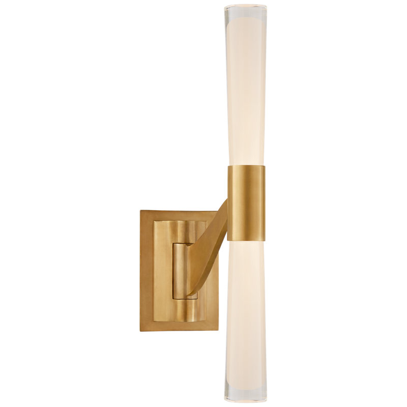 AERIN Brenta Single Articulating Sconce, Hand-Rubbed Antique Brass