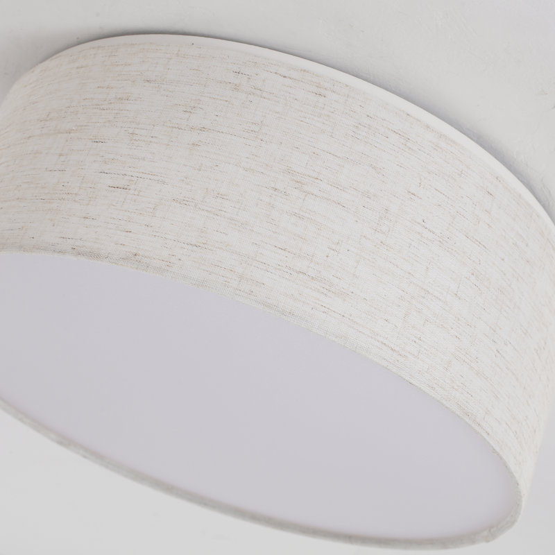 Plafonnier encastré 3 lumières 12,59 po couleur blanc crème