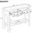 Rustic Console Table with Open Shelf, Rubber Wood Legs, Ideal for Entryways, Living Rooms, and Hallways-1922627216
