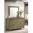 Commode de chambre 6 tiroirs Hazlewood avec miroir Vineyard Oak