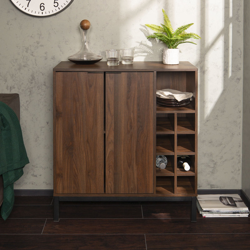 Armoire de bar Orion, Noyer foncé