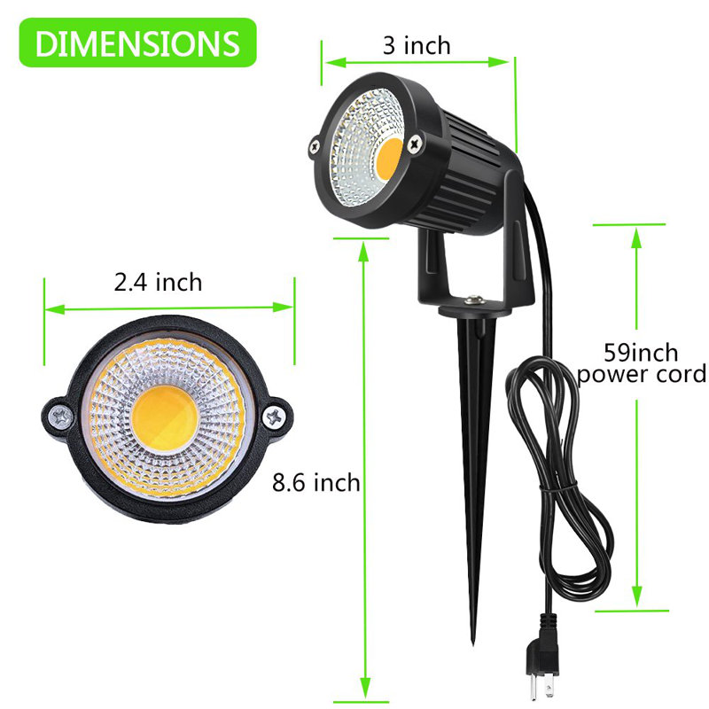 White Plug-In Integrated LED Spot Light Pack