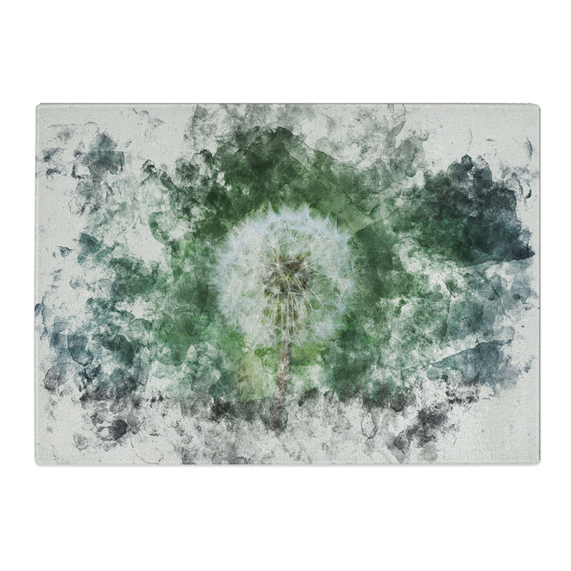 Dandelion Seeds Vol.1 Watercolour Chopping Board, 0.4cm H x 20cm W x 28.5cm L