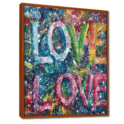 «Love Love Love» - art mural citations de mode