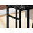 Stylish Accent Table With Black Marble-Like Laminate And Metal Sleek Side Surface Base For Living Room, Family Room