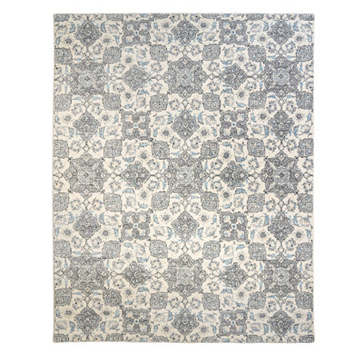 Tapis tissé à la machine ivoire Gurdial