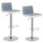Plouffe Swivel Upholstered Faux Leather Adjustable Height Counter Stool
