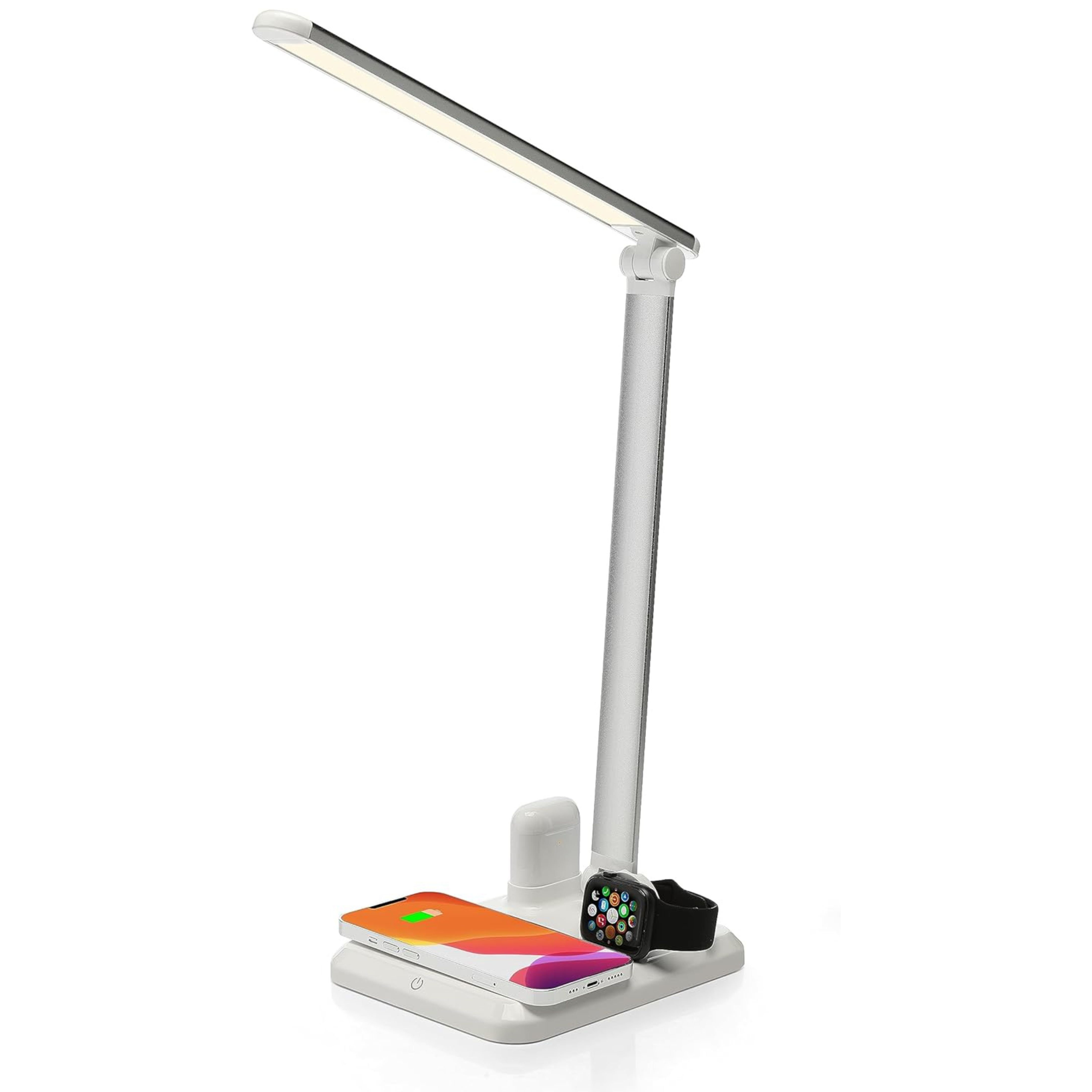 Wrought Studio Folding Desk Lamp Wireless Charging Station with Dual