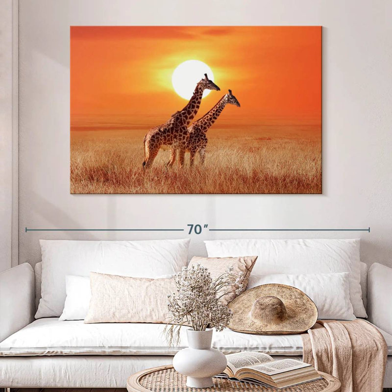 Girafes du Serengeti, H 34 po x l 51 po