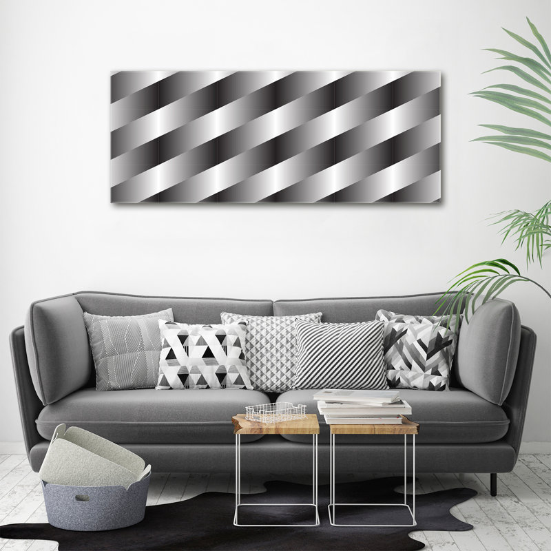 Abstraction Stripes - No Frame Print on Canvas