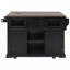 Kitchen Island with Drop Leaf, Power Outlet,4 Door Shelves-363244224