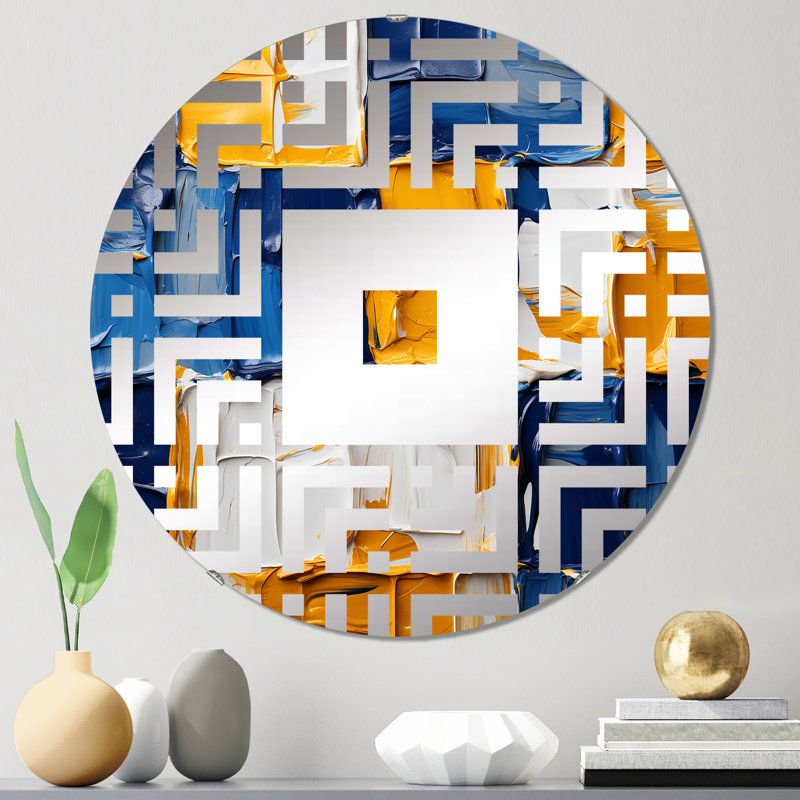 Garlef - Miroir mural carré, 23,6 po x 23,6 po