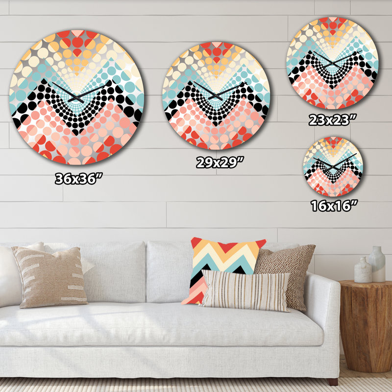 Horloge murale Tribal Fusion, Grand