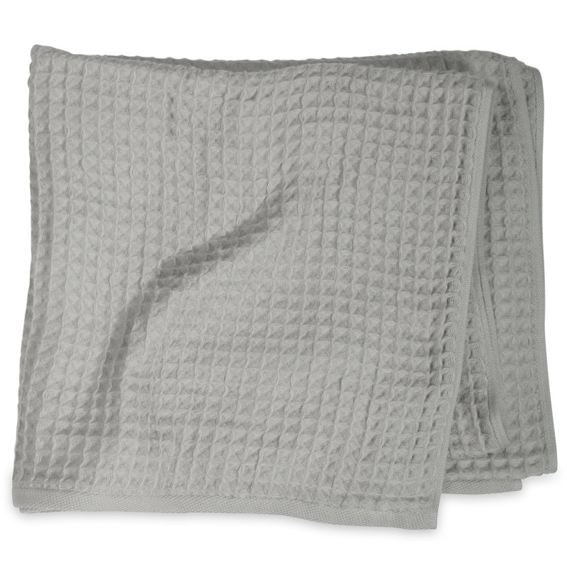 Air Waffle Bath Towel, Gray