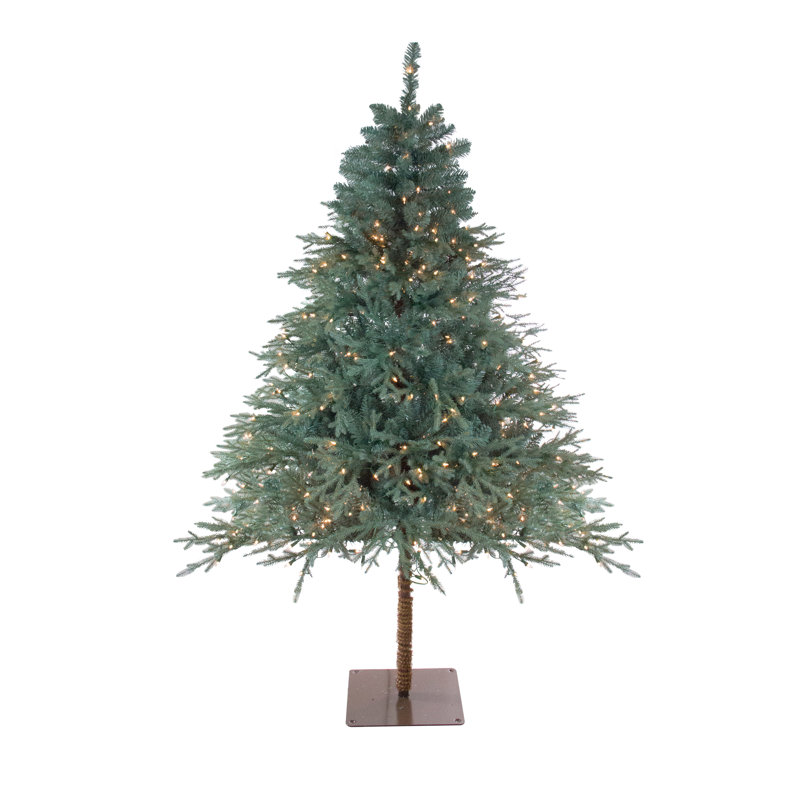 Sapin de Noël artificiel éclairé, H 6,5 po