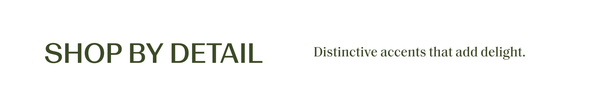 Shop by detail