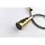 Robinet de cuisine moderne en acier inoxydable doré, rétractable, paquet de 4,2 lb, acier au look épuré, poignée simple, évier 9,89 po de profondeur-121612987