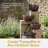 Laiqah Weather-Resistant Cascading Terra Bowl Contemporary Brown Polyresin Solar Water Fountain