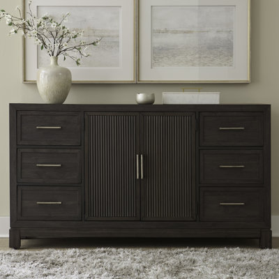 Commode 2 tiroirs 2 portes Keniston