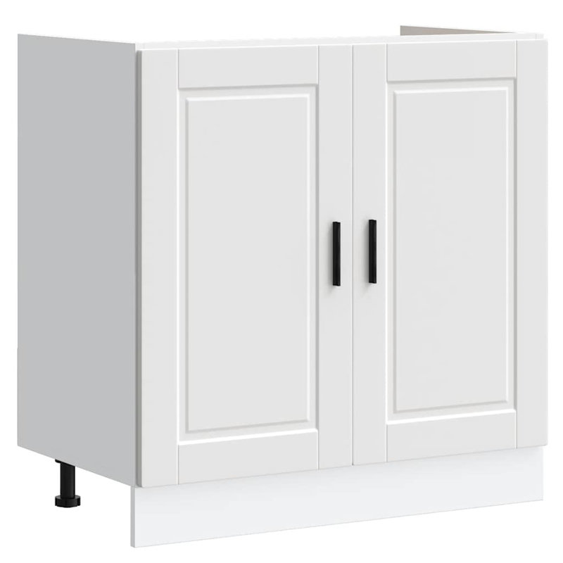 Pieds réglables pour meuble-lavabo vidaXL, Noir