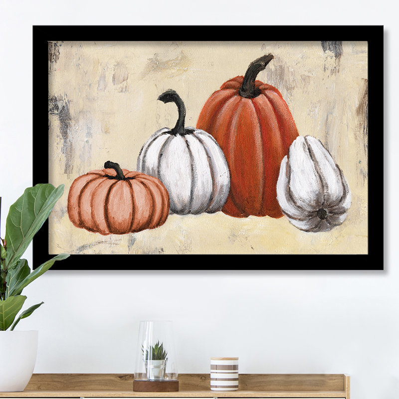 «Pumpkin Paint», reproduction d'art encadrée