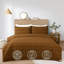 MHG Living Waffle Striped Duvet Cover Set Cotton-Rich Polycotton - Includes Matching Pillowcase - Single/Double/King/Super King-122257446-122257447
