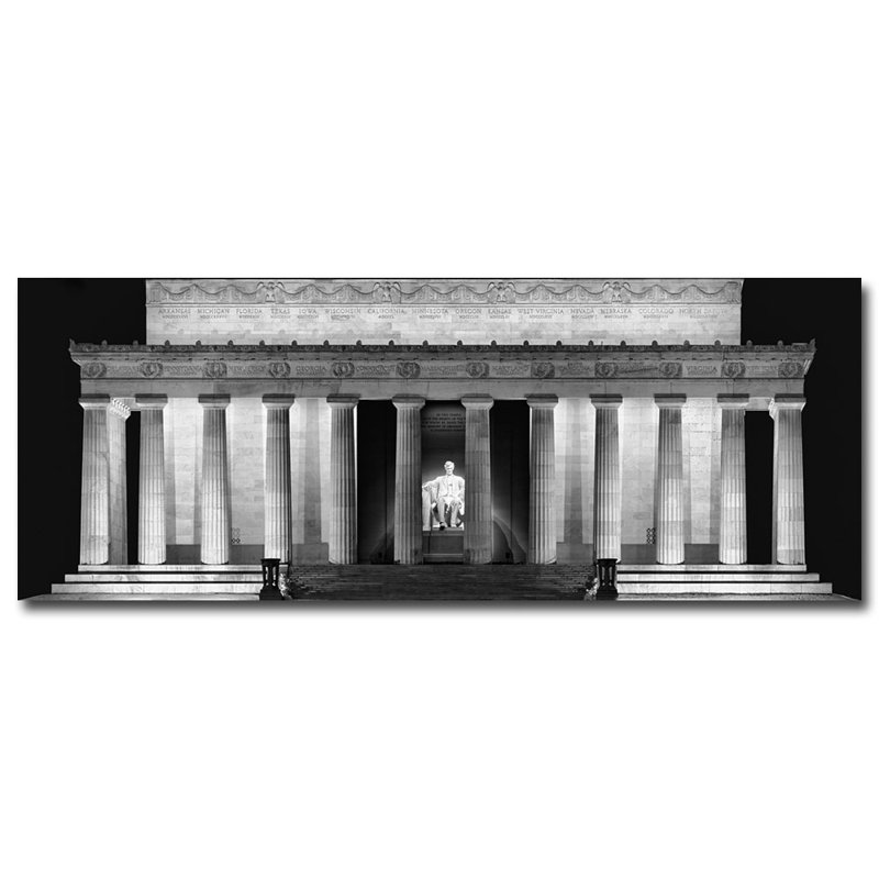 « lincolne-night » par gregory o’hanlon, reproduction de photo sur toile tendue encadrée, H 14 po x l 32 po x P 2 po