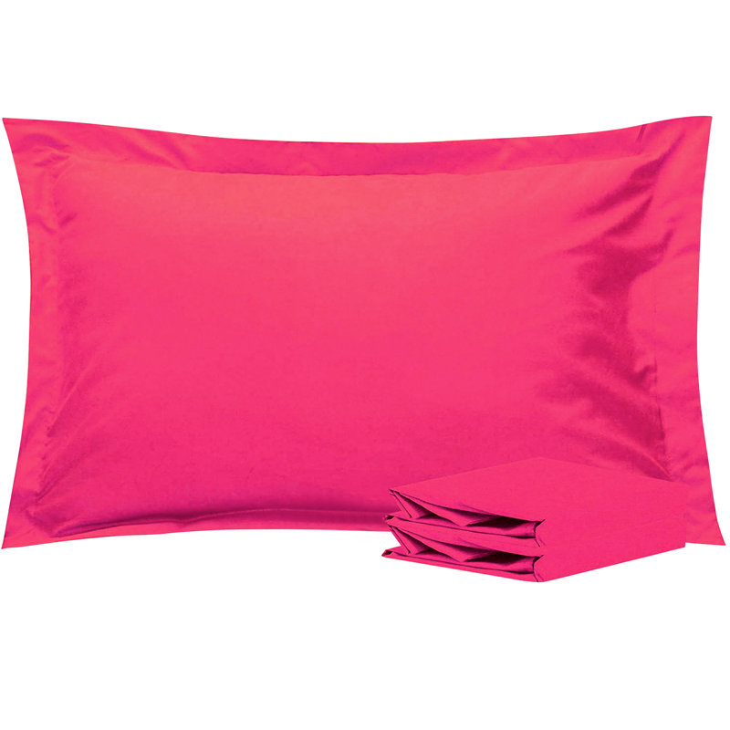 Decorative Pillowcases, 1800 Brushed Microfiber Oxford Pillowcases - NTBAY, Magenta, 20 po x 30 po