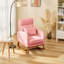 Chaise berçante en bois massif EROMMY-103404979