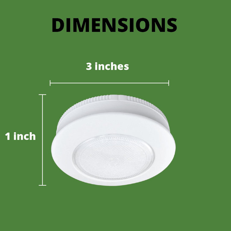 Ecolight 7-in Battery Puck Under Cabinet Lights with Remote