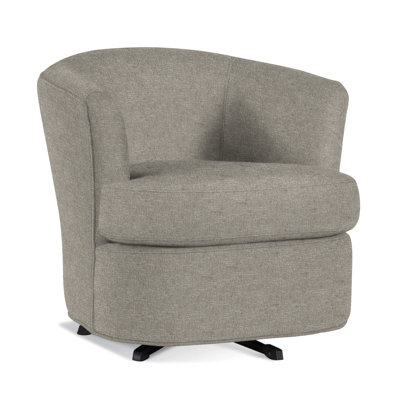 Upholstered Swivel Barrel Chair