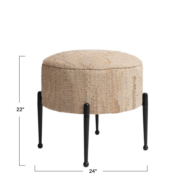Tabouret décoratif en fer