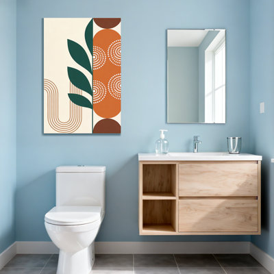 Abstract Abstract Leaf And Geometric Patterns
