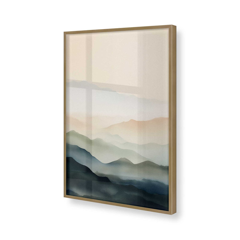 Silent Serenity III Print, Brushed Gold Framed, 17.25" H x 13.25" W