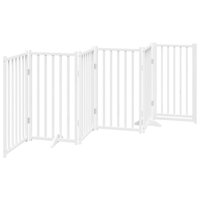 Provo Solid Wood Dog House Door, 90cm H x 300cm W x 2cm D, White