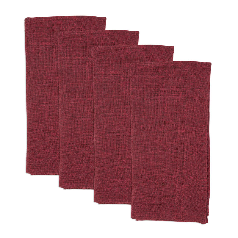 Refined Stitched Plaid Napkin (Set of 4)