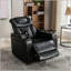Fauteuil inclinable électrique en cuir PU 270 degrés avec port USB, porte-gobelet et plateau pour un confort ultime