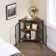 2 Pieces Corner Storage Cabinet Set 3-Tier Corner Shelf Set Display Shelves Set Free-Standing Organ
