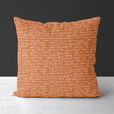Lettre et housse de coussin carré