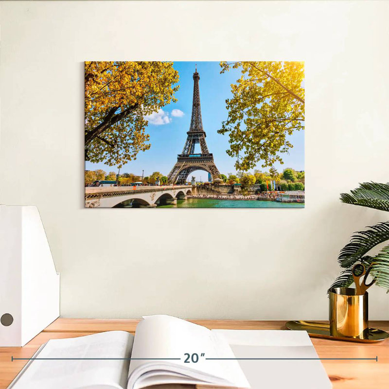 Paris Eiffel Tower In Spring, 8" H x 12" W