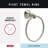 Ashlyn Wall Mount Round Closed Towel Ring Bath Hardware Accessory-17040362